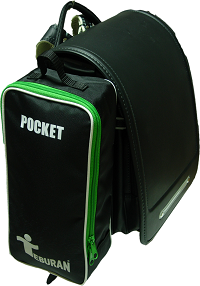 ナイロンブラックファスナーグリーン